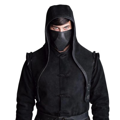 Akku splitleather hood and mask