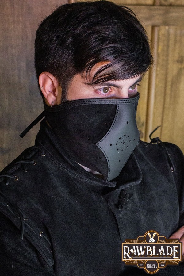 Akku splitlederen kap en masker