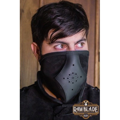 Akku splitleather hood and mask