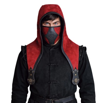 Akku Splitleather Hood und Maske
