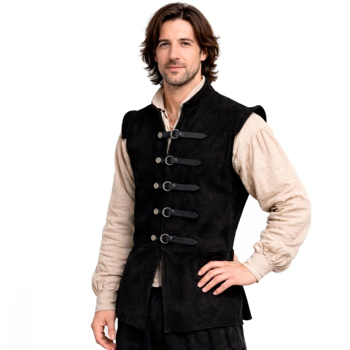 Jerkin in pelle Brunel