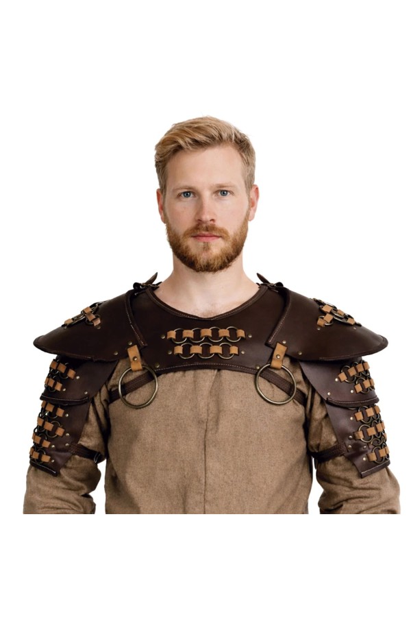Kämpfer-Gorget mit Pauldrons