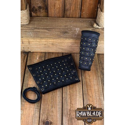 Evan Reinforced Bracers Black