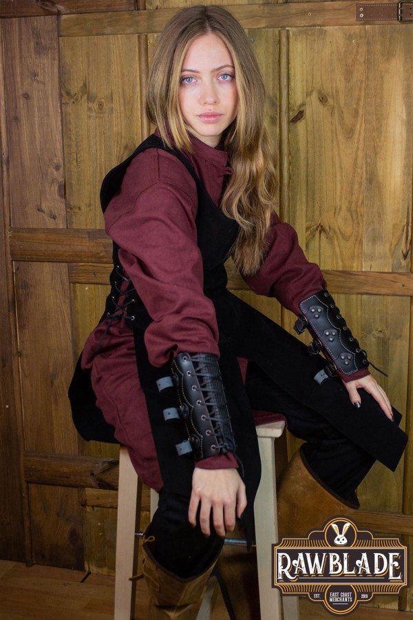 Joanne Splitleather Tabard - Negro