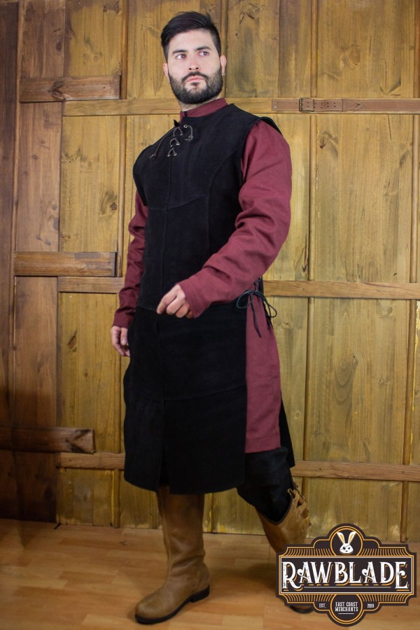 John Splitleather Tabard - Black