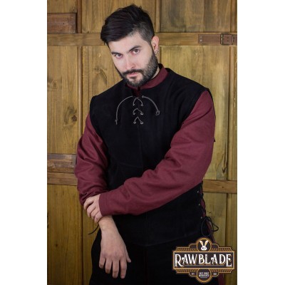 John Splitleather Tabard - Black