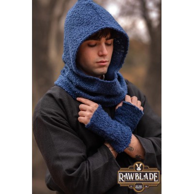 Medieval Hood & Mittens Set