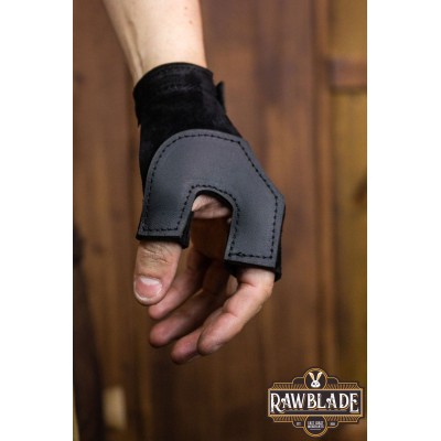 Bogenschießenhandschuh chen - schwarz