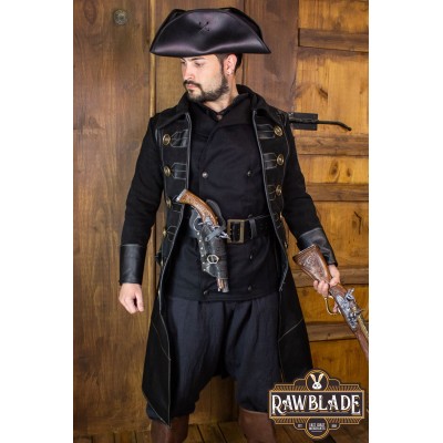 Jack Rackham manteau - noir