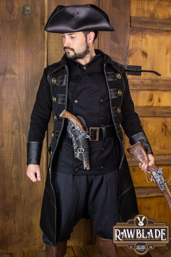 Jack Rackham manteau - noir