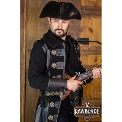 Jack Rackham manteau - noir