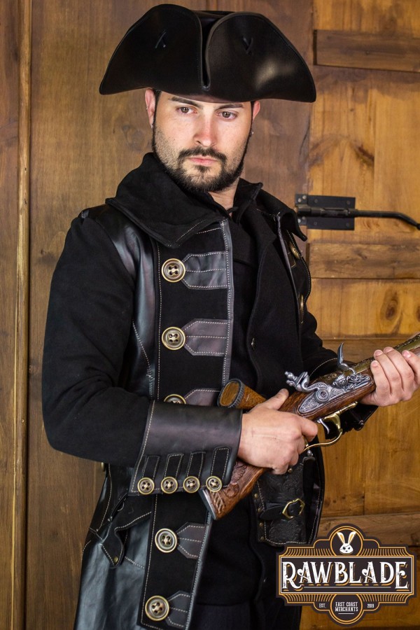 Jack Rackham manteau - noir