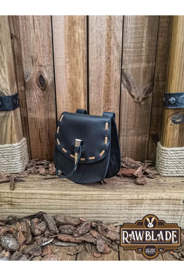 Borsa in pelle cimerica marrone
