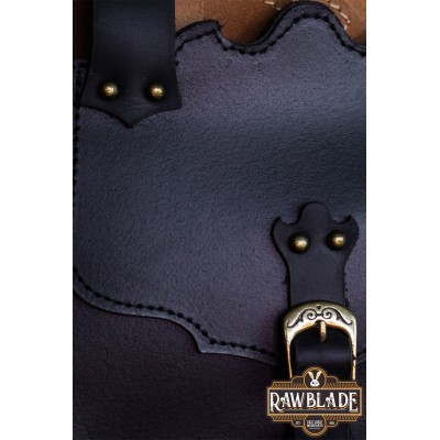 Bolsa de cuero Hakoon negro