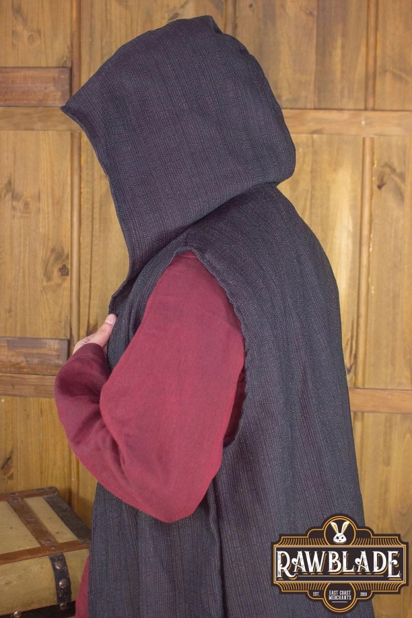 Janus-Tunika - massiv schwarz