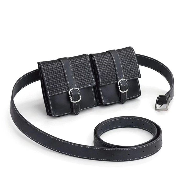 Valiant Double belt Bag - Black