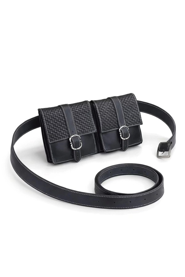 Valiant Double belt Bag - Black