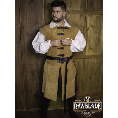 Guzman Long Medieval Belt  Black