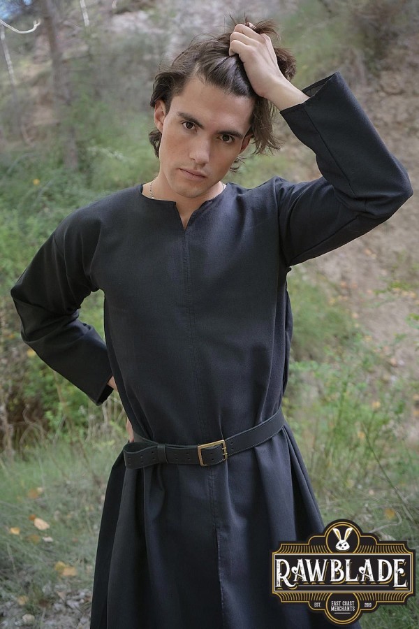 Tunic – Medieval & Fantasy Basic Garment – Black