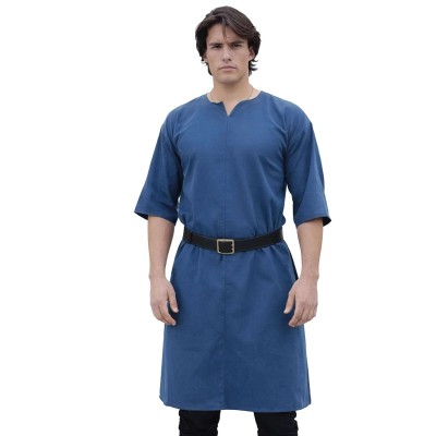Half-Sleeve Black Tunic – Medieval & Fantasy Basic Garment