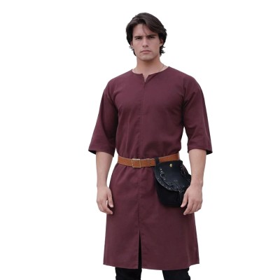 Half-Sleeve Black Tunic – Medieval & Fantasy Basic Garment
