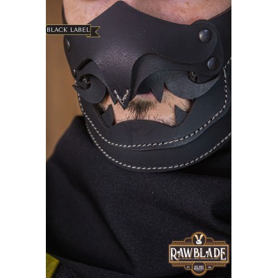 Leather Mempo Matsu - Black