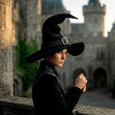 Wikka the Witch Hat Split Leather