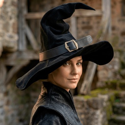 Wikka the Witch Hat Split Leather