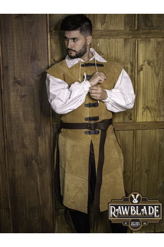 Guzman Long Medieval Belt  Brown