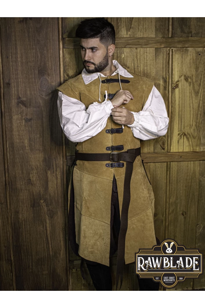 Guzman Long Medieval Belt  Brown