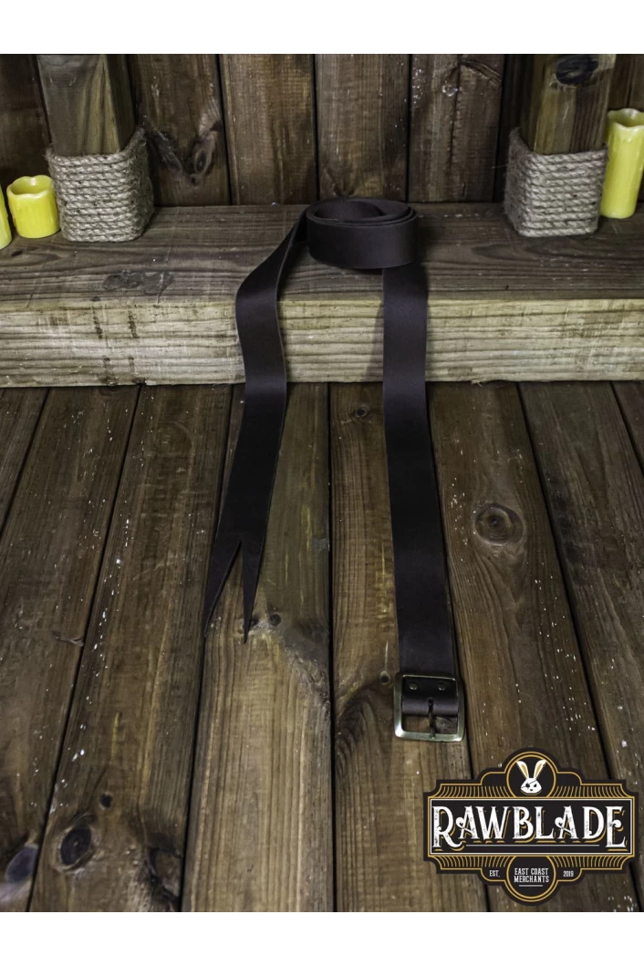 Guzman Long Medieval Belt  Brown