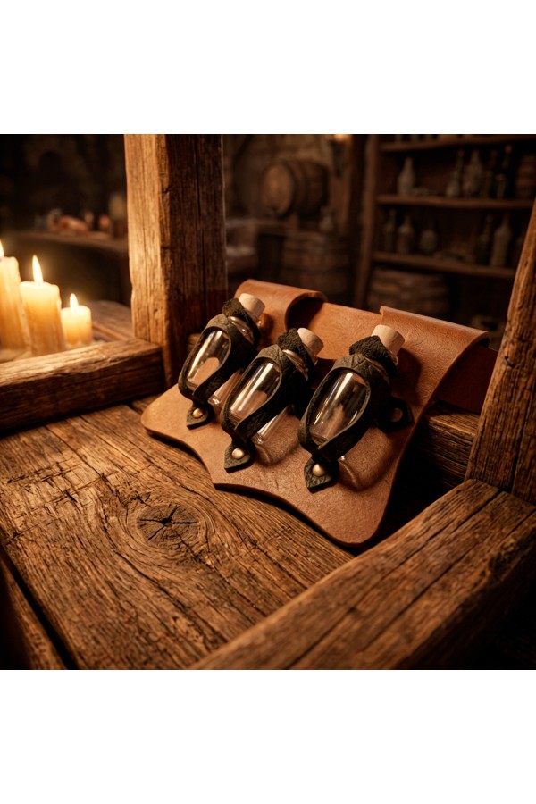 Aethel potion belt holder - Brown