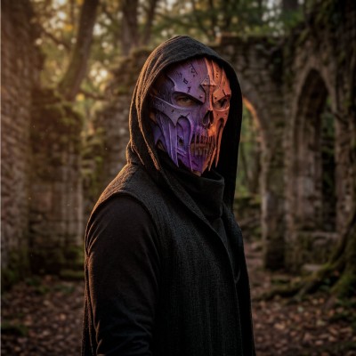 Kopie der Maske des Warlocks des Verfalls