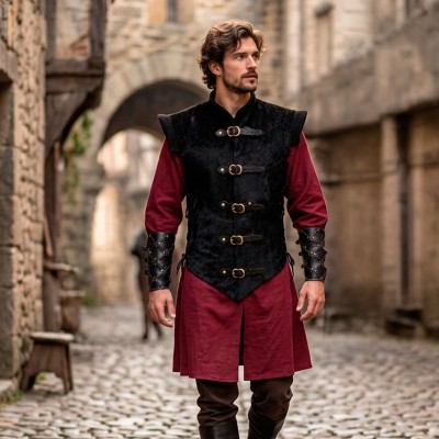 Outlander, cuera de piel de vaca natural con pelo