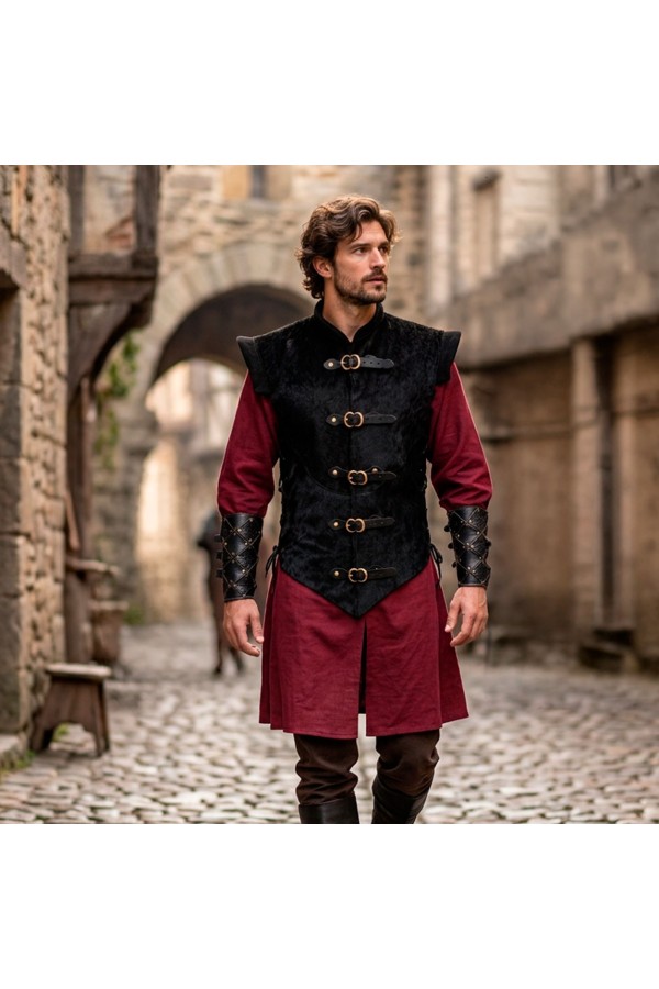 Outlander, Natural Cowhide Hair-on Leather Jerkin