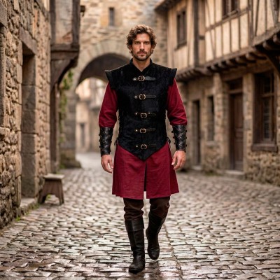 Outlander, Natural Cowhide Hair-on Leather Jerkin
