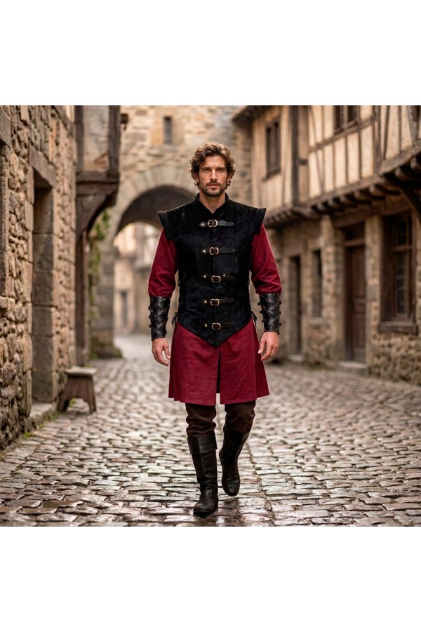 Outlander, Natural Cowhide Hair-on Leather Jerkin