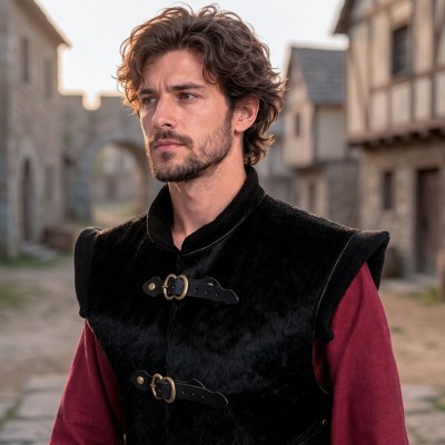 Outlander, Natural Cowhide Hair-on Leather Jerkin