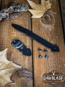 Strip with buckle - black and Steel