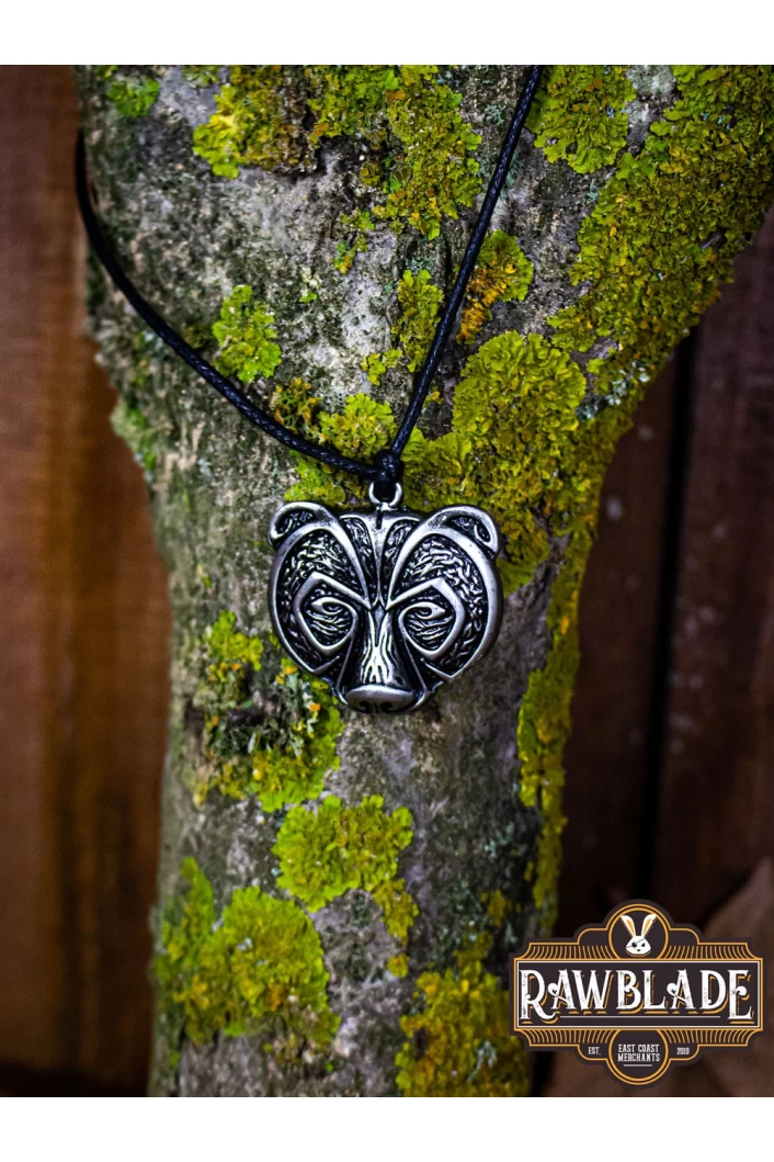 Bear Clan Pendant - Steel