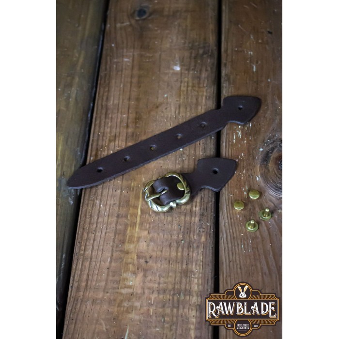 Strip with buckle, Brown and Golden