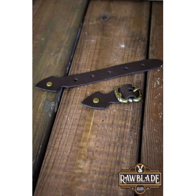 Strip with buckle, Brown and Golden