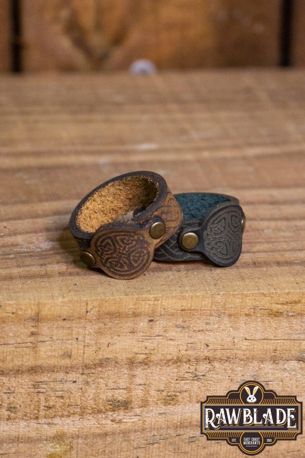 Lugh leren ring - lichtbruin