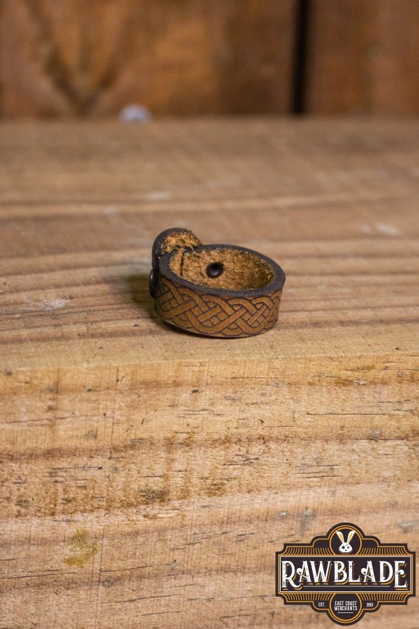 Anello in pelle LUGH - Brown chiaro