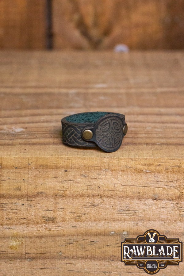 Anello in pelle di Lugh - verde