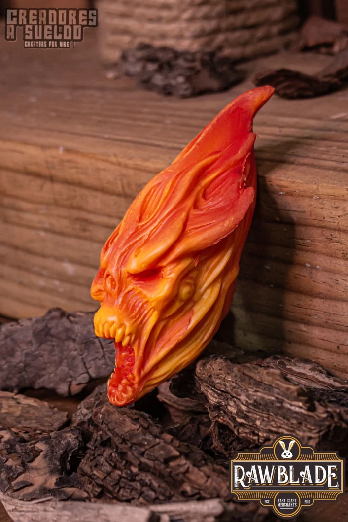 Fire Skull, Red