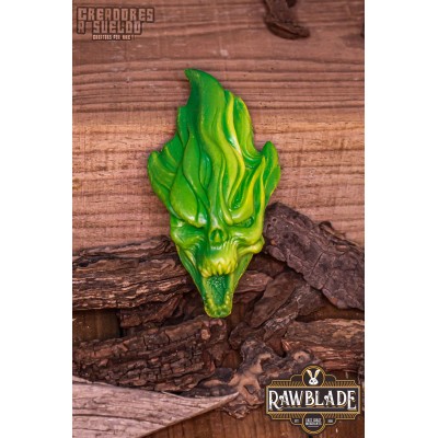 Fire Skull, Green