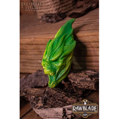 Fire Skull, Green