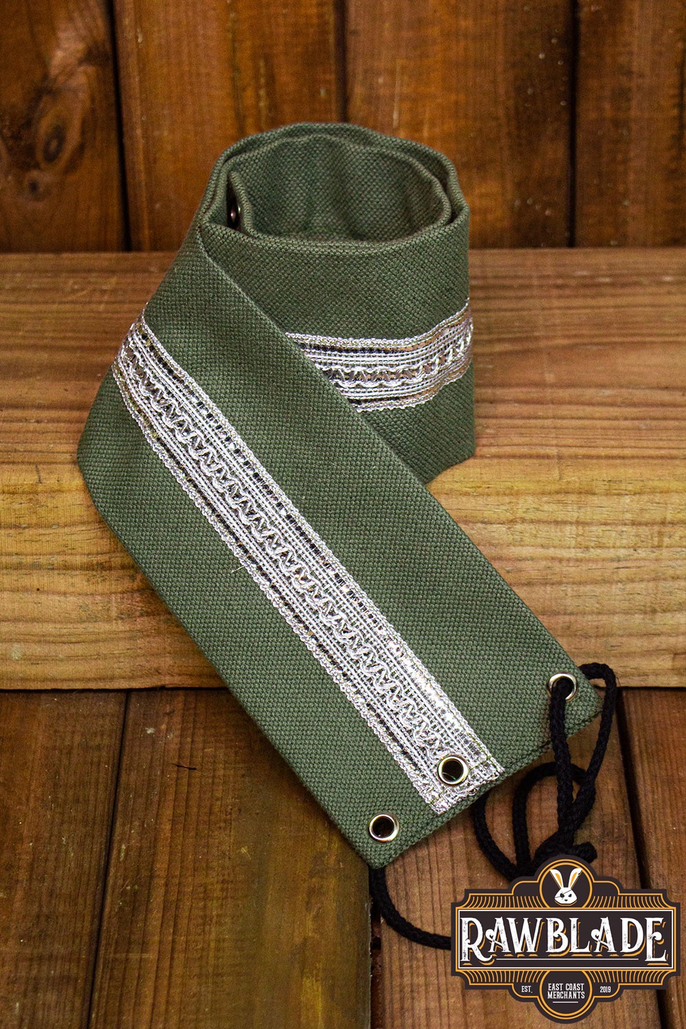 Jeanne fabric belt - Green - Rawblade