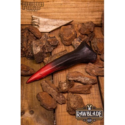 Tribal kniv af ben - sort